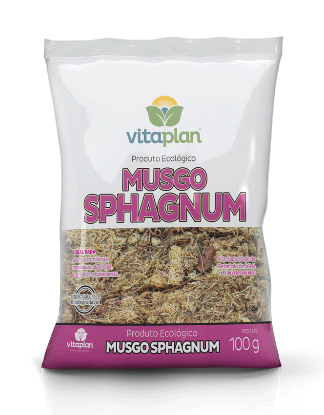 PRODUTO ECOLÓGICO MUSGO SPHAGNUM 100G - VITAPLAN