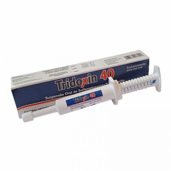 ANTIBACTERIANO PARA CÃES E GATOS TRIDOXIN 40 10ML - LEMA-INJEX