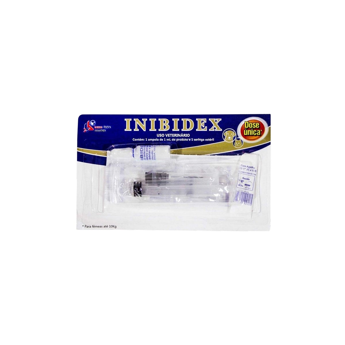 ANTICONCEPCIONAL PET INIBIDEX CARTELA 1ML - LEMA-INJEX