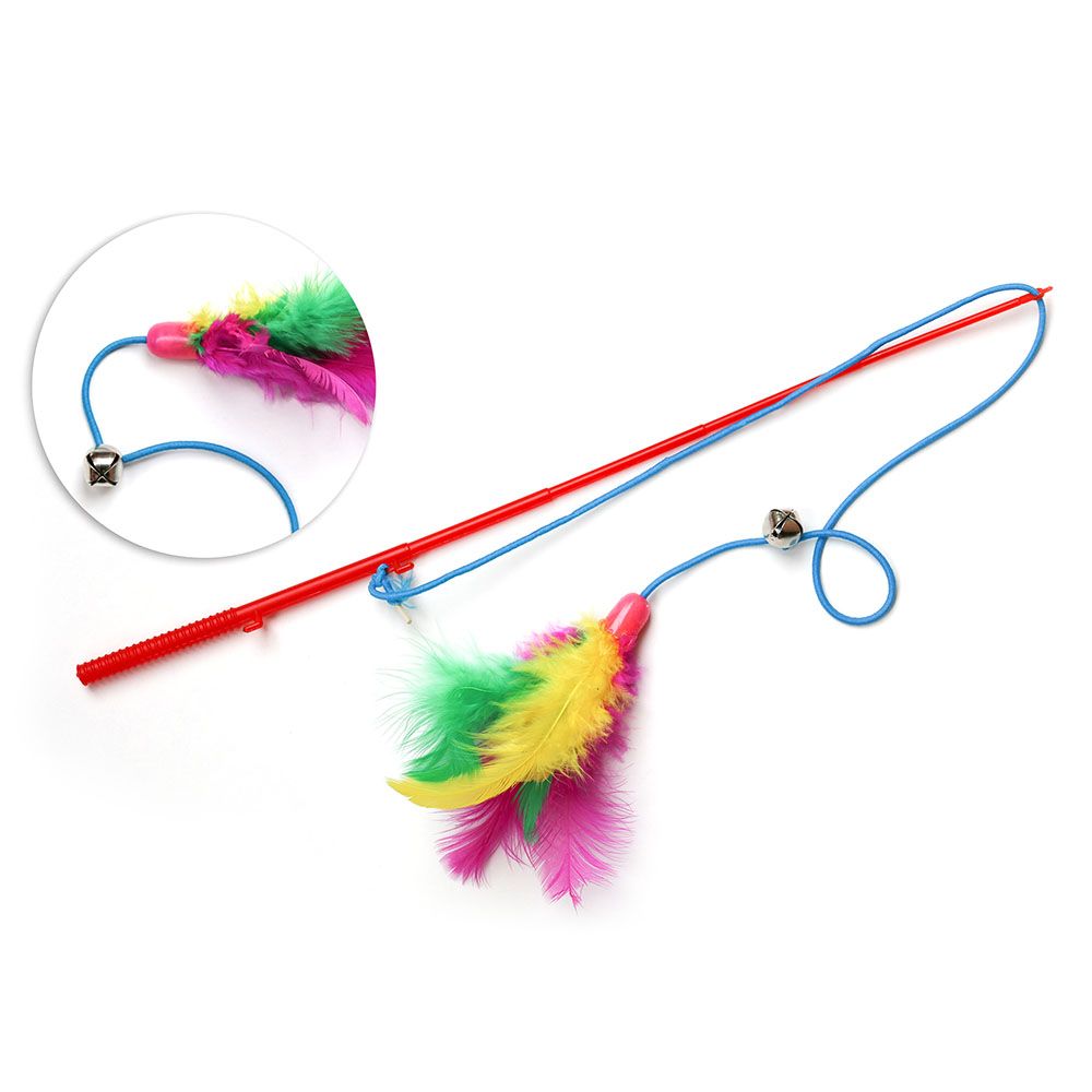 BRINQ GATO VARINHA C/PENA 55CM