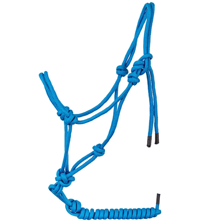 CABRESTO 7 NÓS DE CORDA PARA PÔNEI/MINI HORSE AZUL 6MM - MREIS