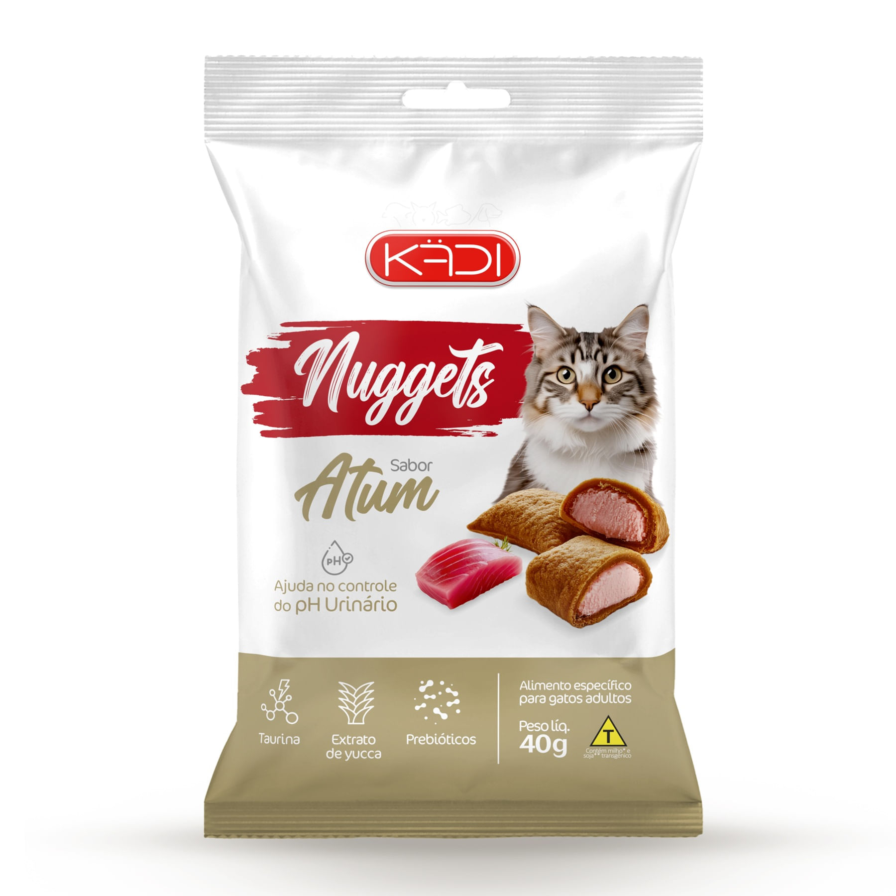 SNACK PARA GATOS NUGGETS SABOR ATUM 40G - KADI