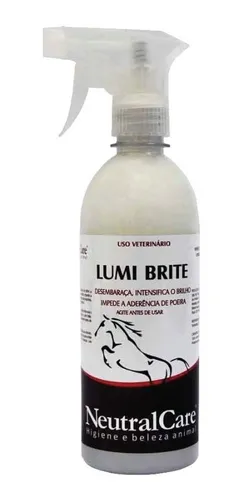 ABRILHANTADOR E DESEMBARAÇADOR PARA EQUINOS LUMI BRITE 500ML - NEUTRAL CARE