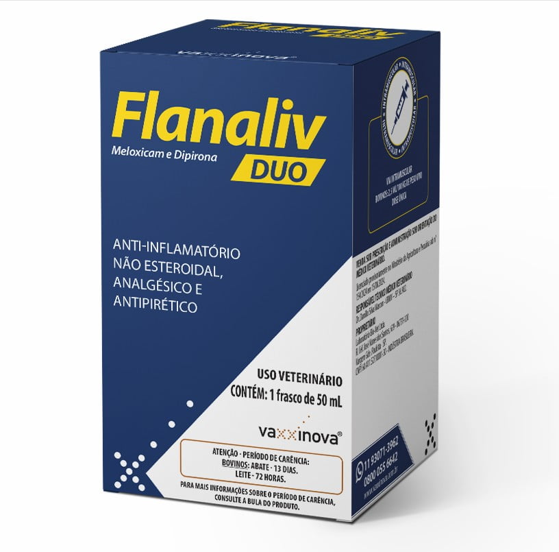 ANTI-INFLAMATÓRIO FLANALIV DUO MELOXICAM E DIPIRONA 50ML - VAXXINOVA