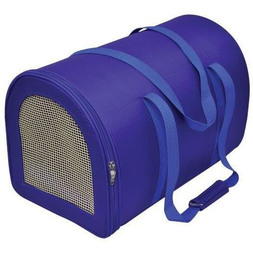 BOLSA DE TRANSPORTE NYLON LISO PARA CÃES E GATOS AZUL N°2