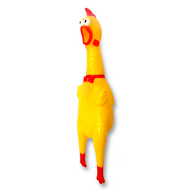 BRINQUEDO VINIL FRANGO BERRADOR - FURACÃO PET