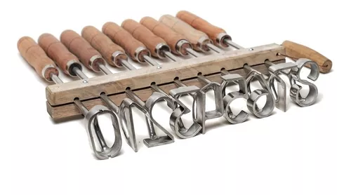 JOGO DE NÚMEROS DE 0 À 9 PARA MARCAÇÃO DE BOVINOS À FOGO CCN-70 7CM - CAÇULA