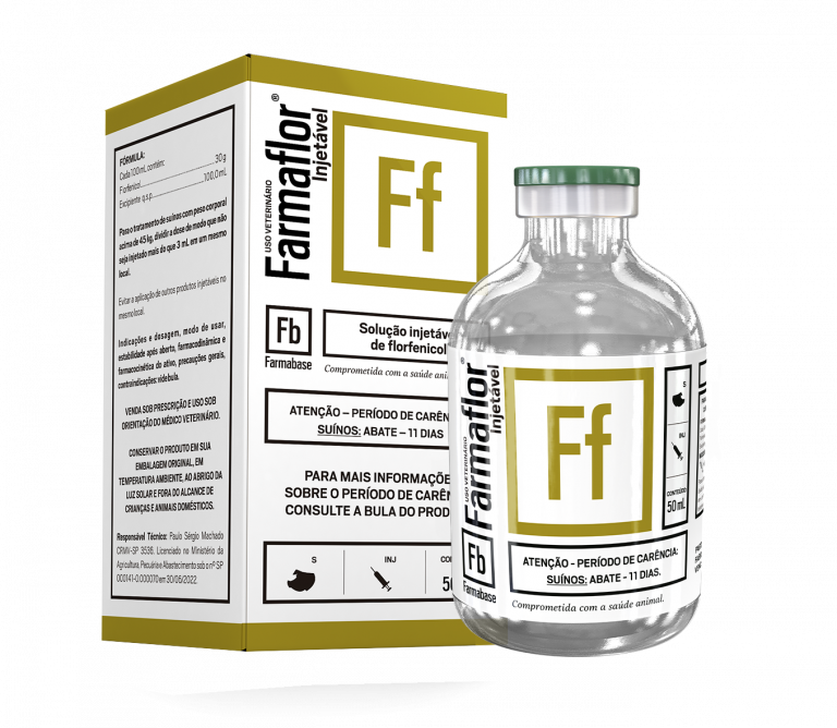 SOLUÇÃO INJETÁVEL DE FLORFENICOL FARMAFLOR INJETÁVEL 50ML - FARMABASE