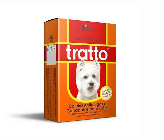 COLEIRA ANTIPULGAS PARA CÃES 17G - TRATTO
