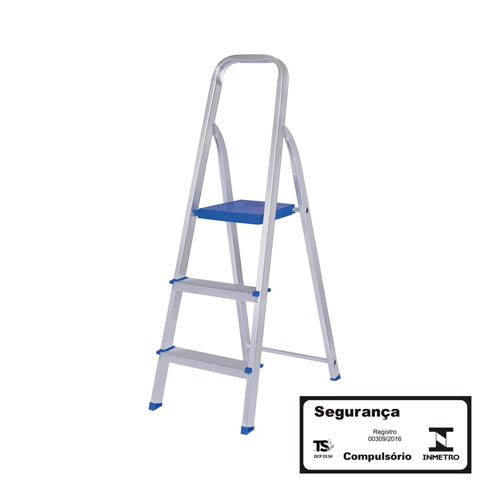 ESCADA DE ALUMÍNIO 5 DEGRAUS - MOR