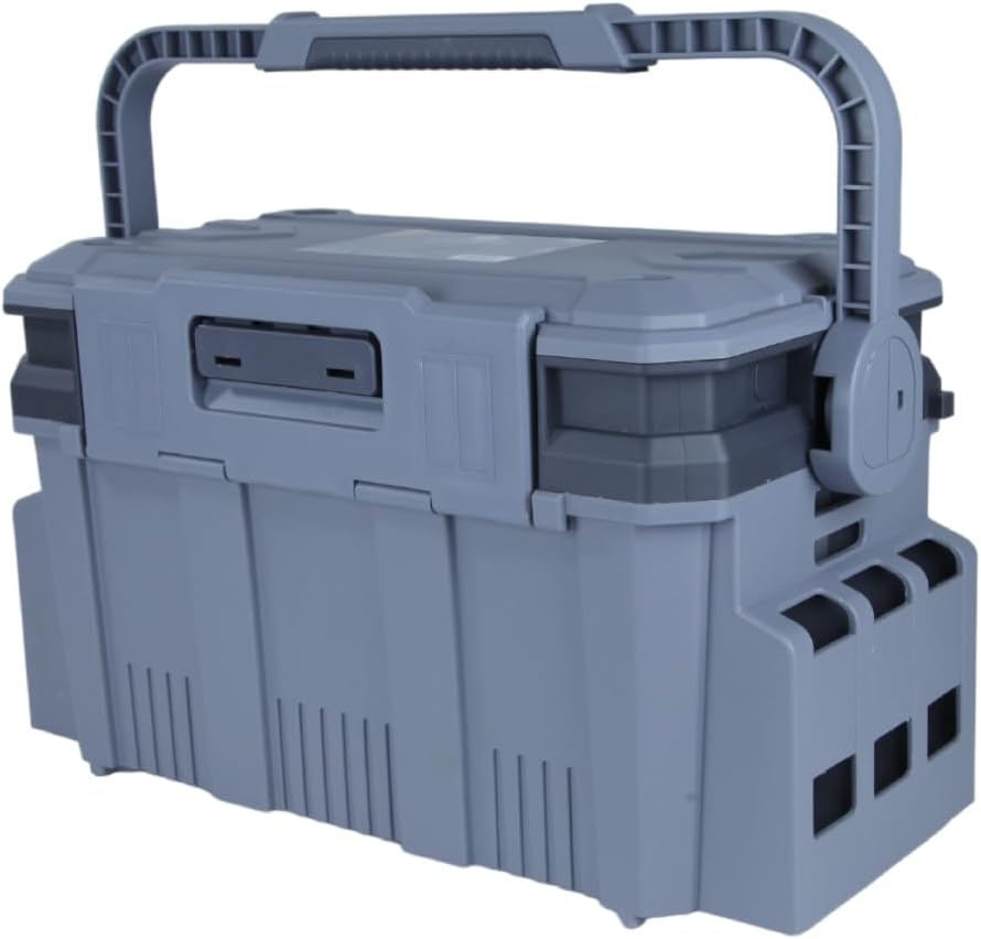 CAIXA DE PESCA 452526 CINZA AMPLO ESPAÇO COM ESTOJO E DIVISÓRIOS AJUSTÁVEIS - NAUTIKA