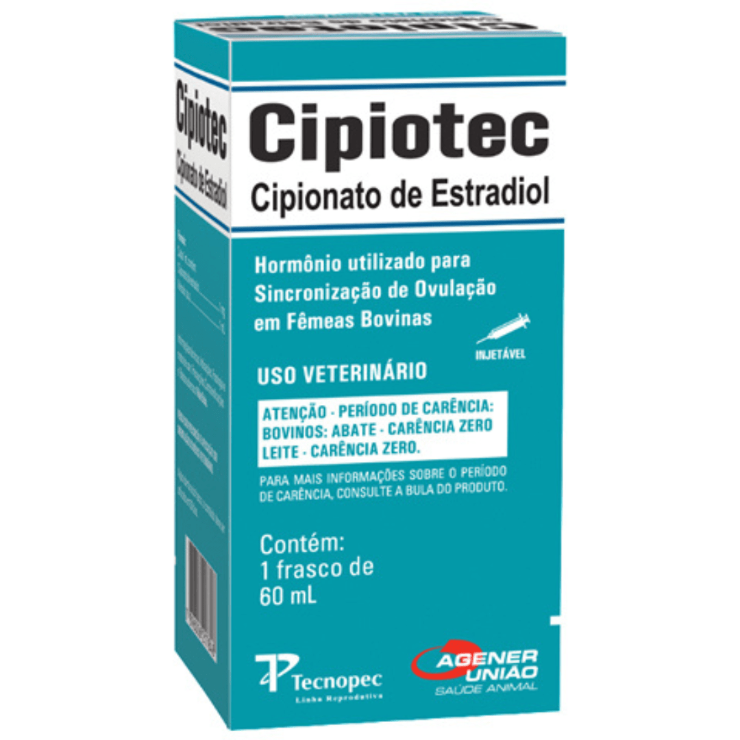 CIPIONATO DE ESTRADIOL INJETÁVEL CIPIOTEC 60ML - AGENER UNIÃO