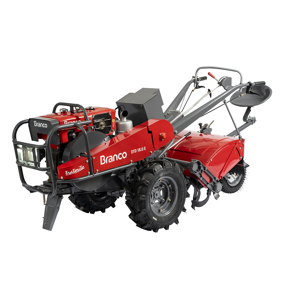 MICROTRATOR BTD-18.0 À DIESEL COM ENXADAS - BRANCO