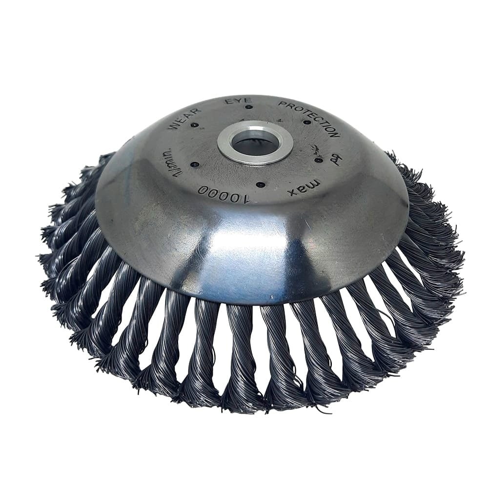 ESCOVA ROTATIVA ALTA LIMPEZA PARA ROÇADEIRA 200X25,4MM - BRANCO