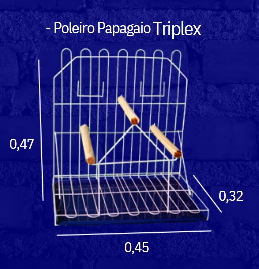 POLEIRO PARA PAPAGAIO TRIPLEX - INCAR