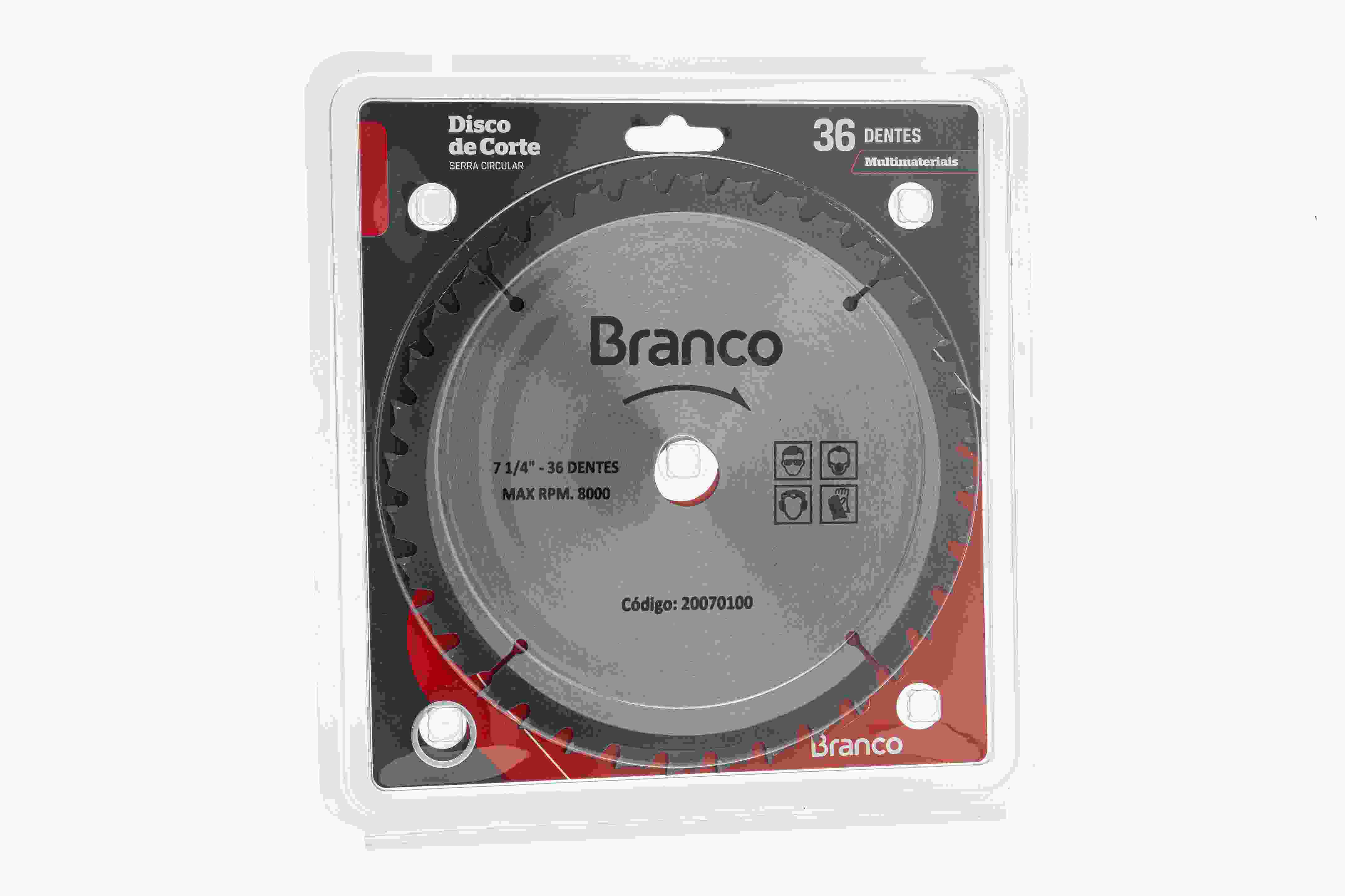 DISCO DE CORTE MULTIMATERIAIS 36 DENTES - BRANCO