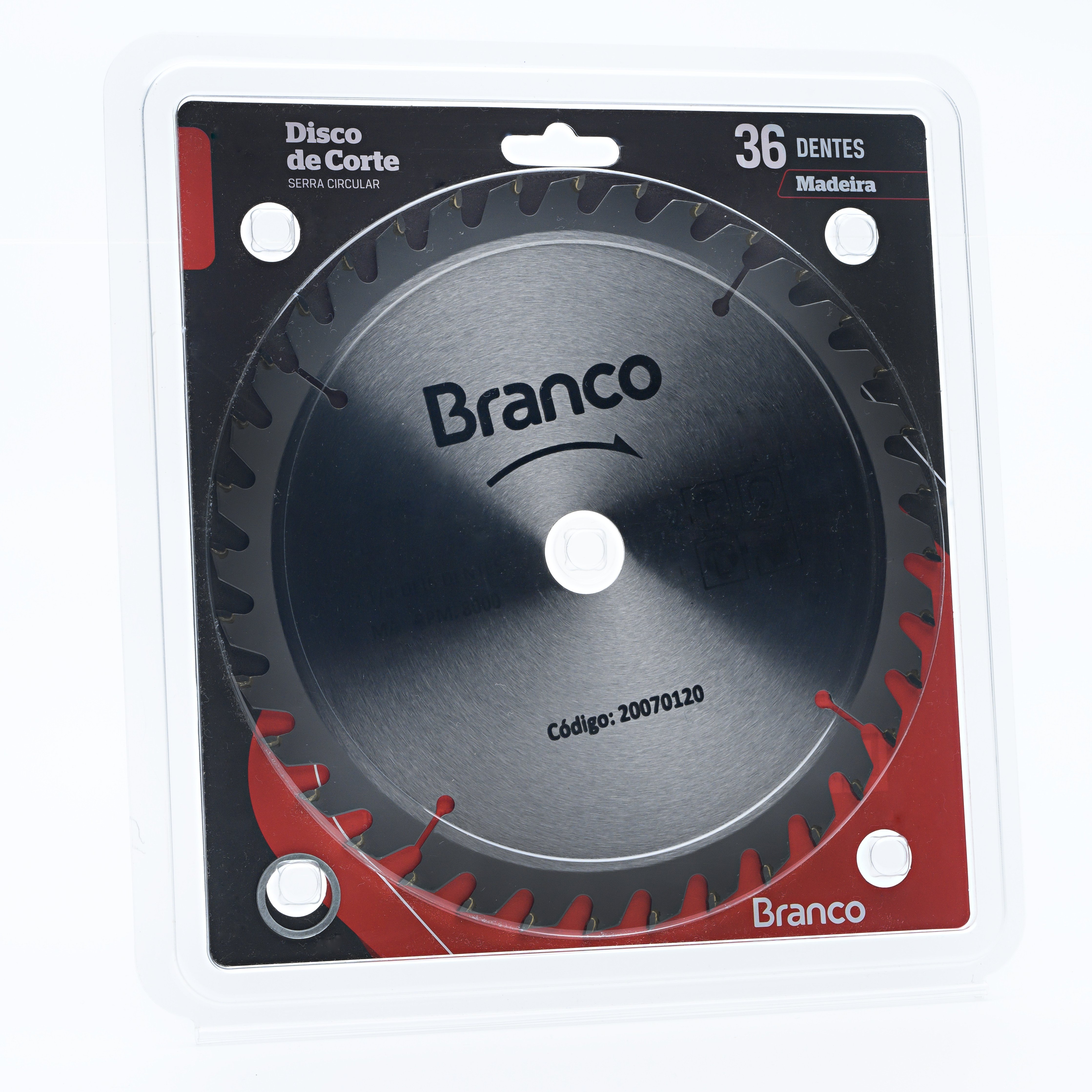 DISCO DE CORTE PARA MADEIRA 36 DENTES - BRANCO