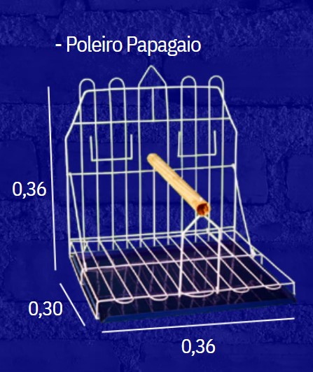 POLEIRO PARA PAPAGAIO SIMPLES - INCAR