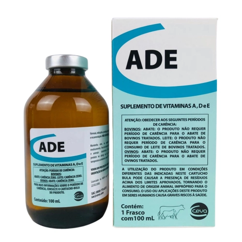 SUPLEMENTO DE VITAMINAS ADE INJETÁVEL CORTE E LEITE 100ML - CEVA