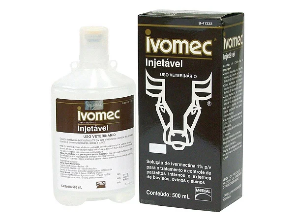 ANTIPARASITÁRIO 1% IVERMECTINA INJETÁVEL IVOMEC 500ML - BOEHRINGER