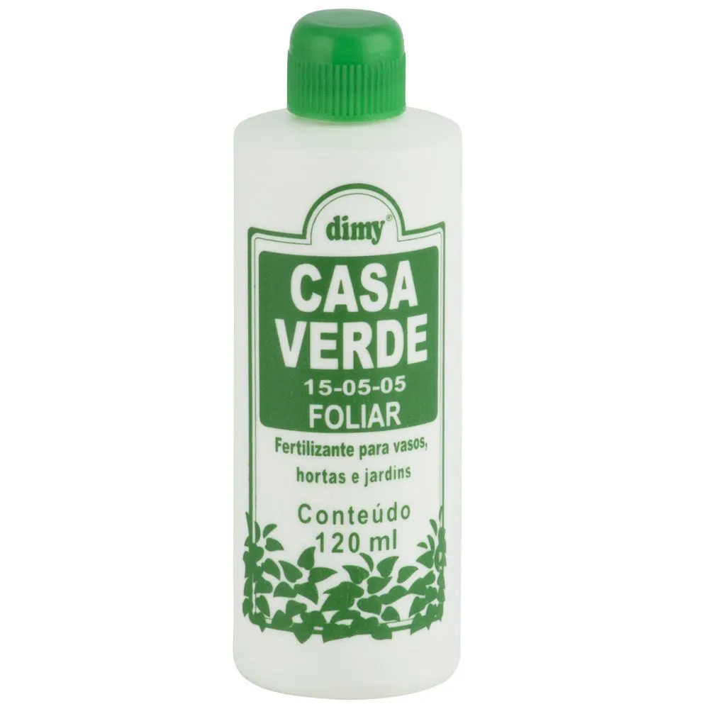 FERTILIZANTE LÍQUIDO CASA VERDE FOLIAR 120ML - DIMY