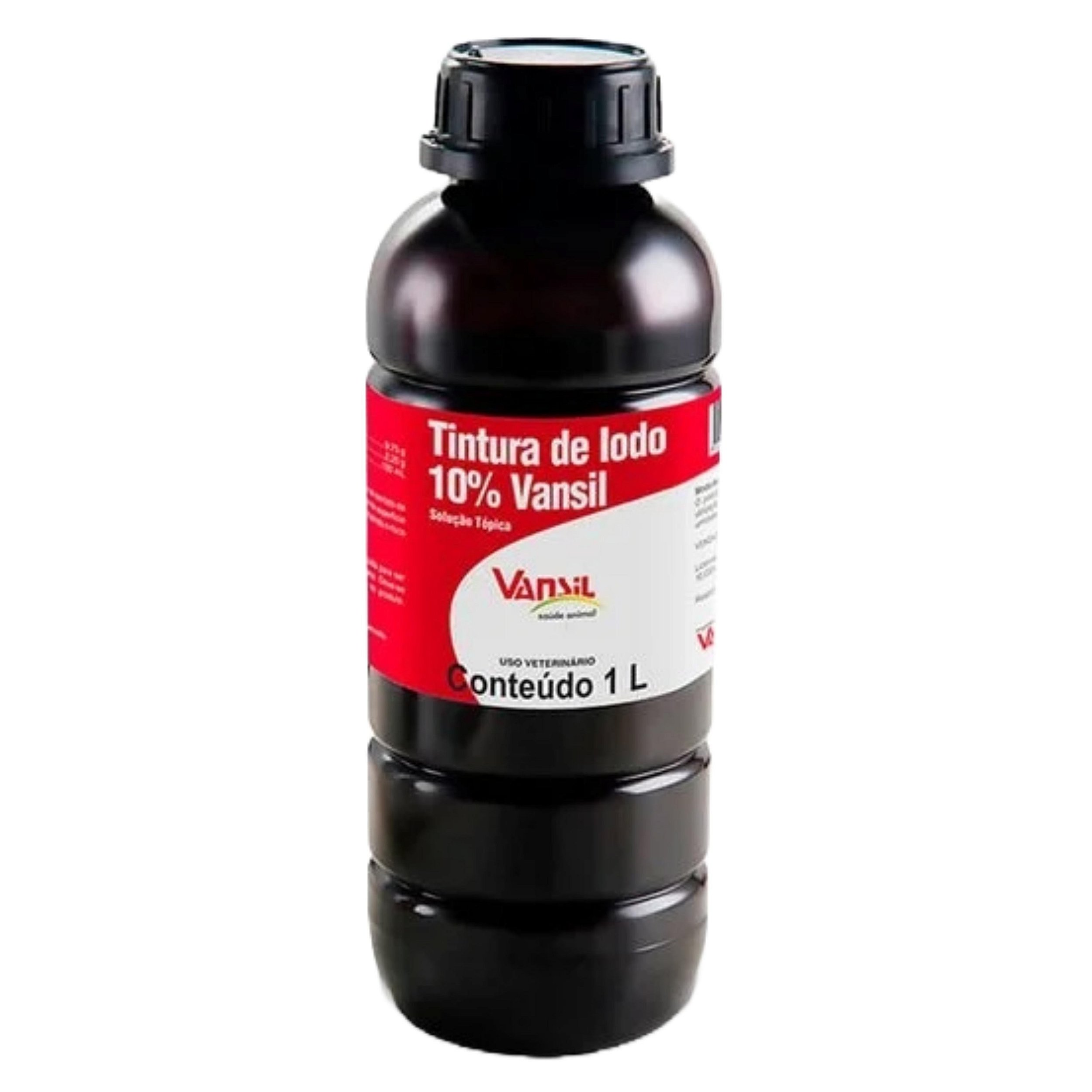 SOLUÇÃO DESINFETANTE ALCOÓLICA À BASE DE IODO TINTURA IODO 10% 1L - VANSIL