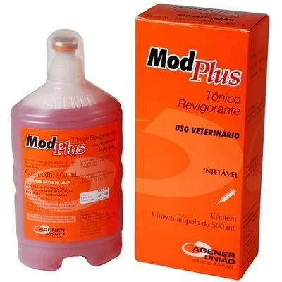 SUPLEMENTO PARA BOVINOS USO INJETÁVEL MOD PLUS 500ML - AGENER UNIÃO