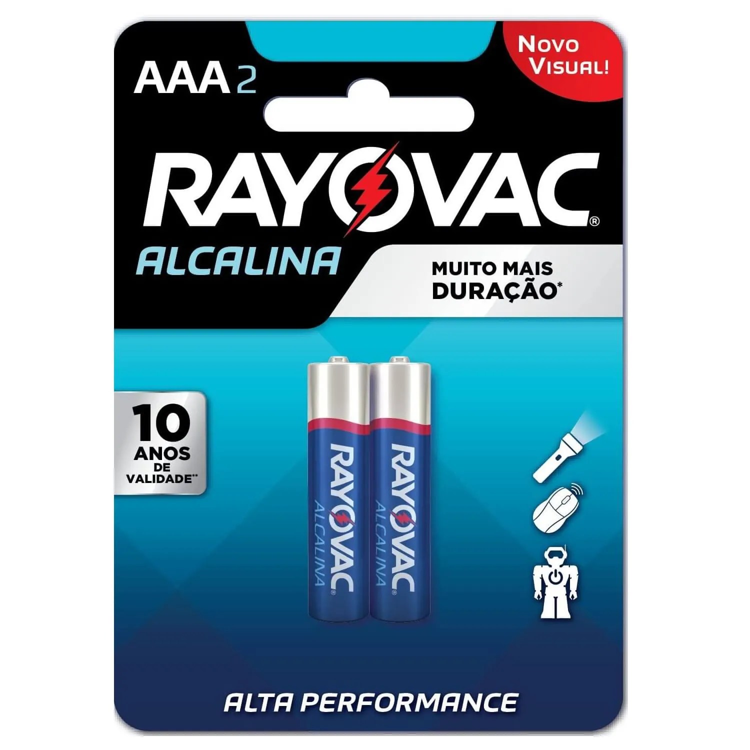 PILHA ALCALINA AAA2 COM 2 UNIDADES - RAYOVAC