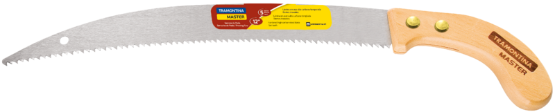 SERROTE PARA PODA TRAMONTINA MASTER 12” COM 5 DENTES POR POLEGADA EM AÇO CARBONO COM CABO DE MADEIRA - 43290012