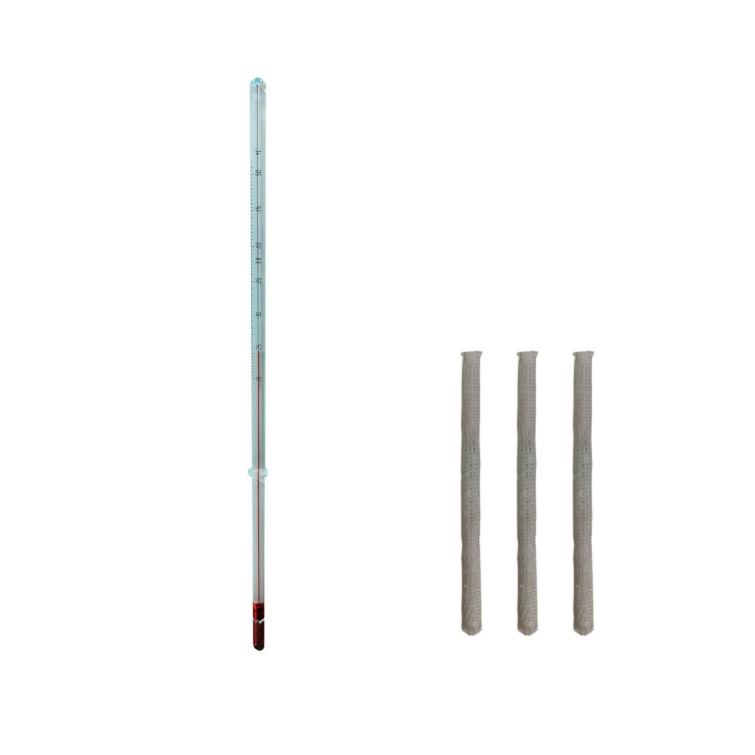 KIT TERMÔMETRO DE VIDRO PARA CHOCADEIRAS - PREMIUM ECOLÓGICA