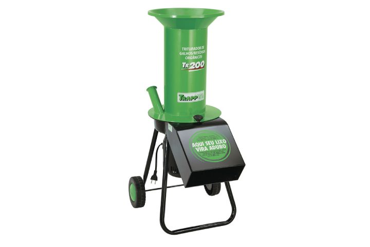 TRITURADOR ORGÂNICO ELÉTRICO DE GALHOS E RESÍDUOS TR-200 - TRAPP