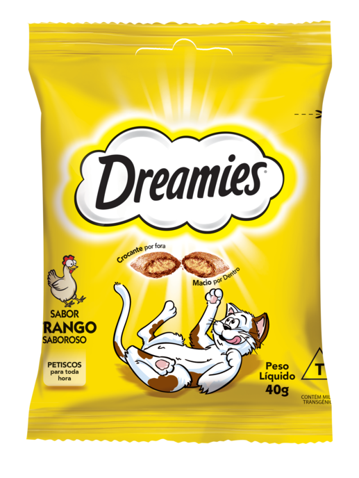 PETISCO DREAMIES FRANGO SABOROSO GATOS ADULTOS 40G