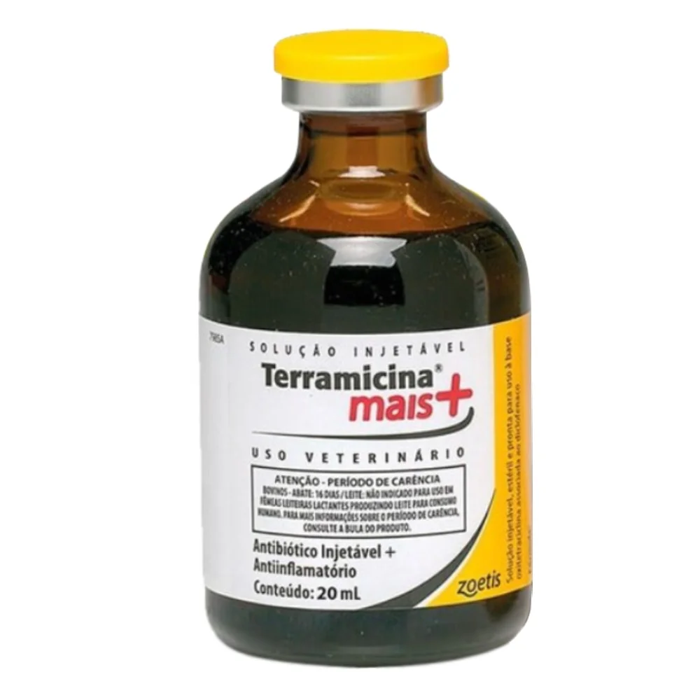 ANTIBIÓTICO E ANTI-INFLAMATÓRIO INJETÁVEL TERRAMICINA MAIS 20ML - ZOETIS