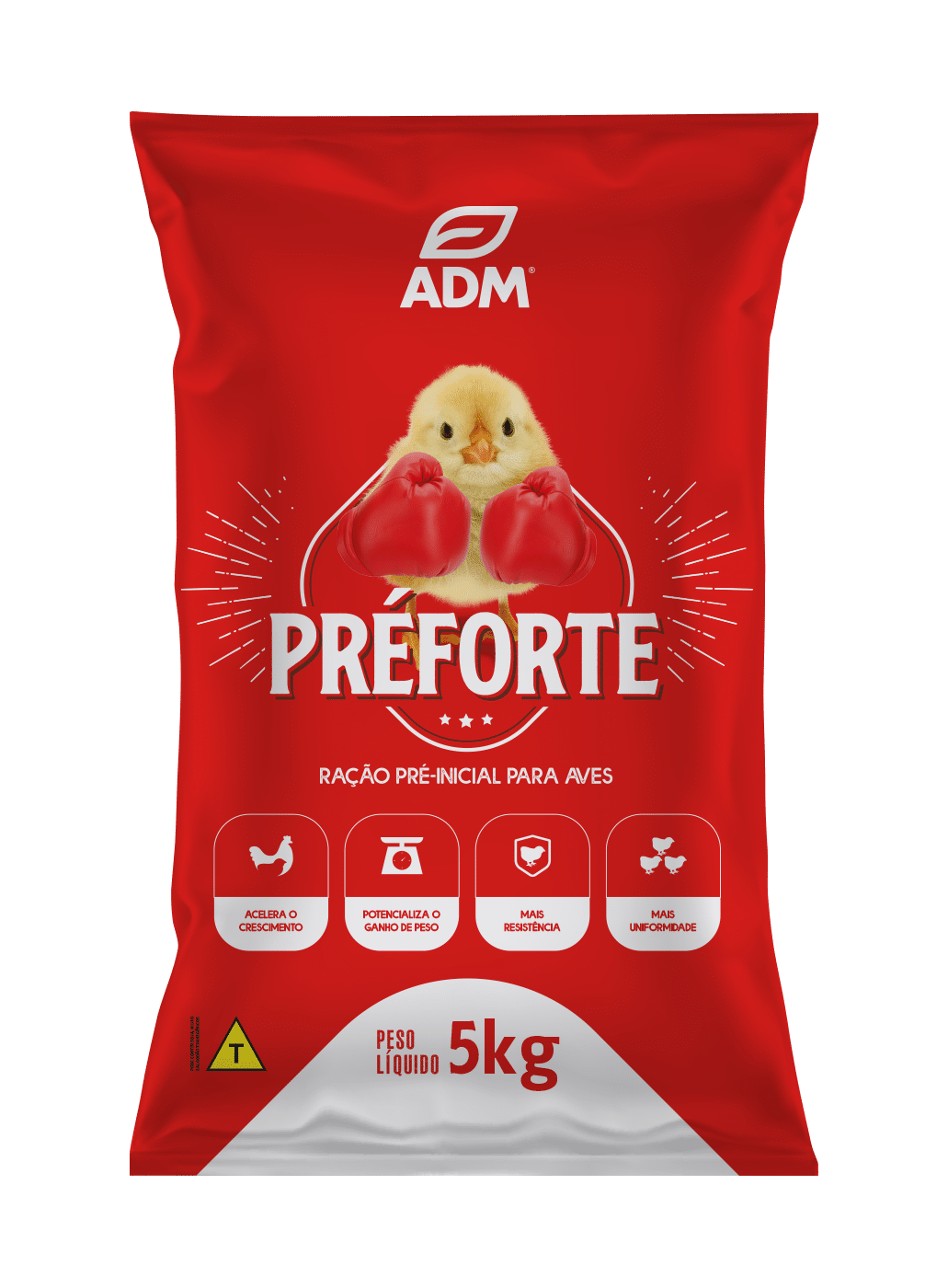 RAÇÃO PRÉ INICIAL PARA AVES PINTINHOS PREFORTE 5KG