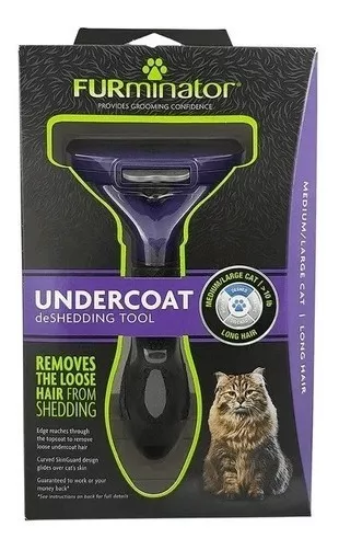 ESCOVA TIRA PELO FURMINATOR MÉDIO PARA GATOS DE PELO LONGO - FURMINATOR