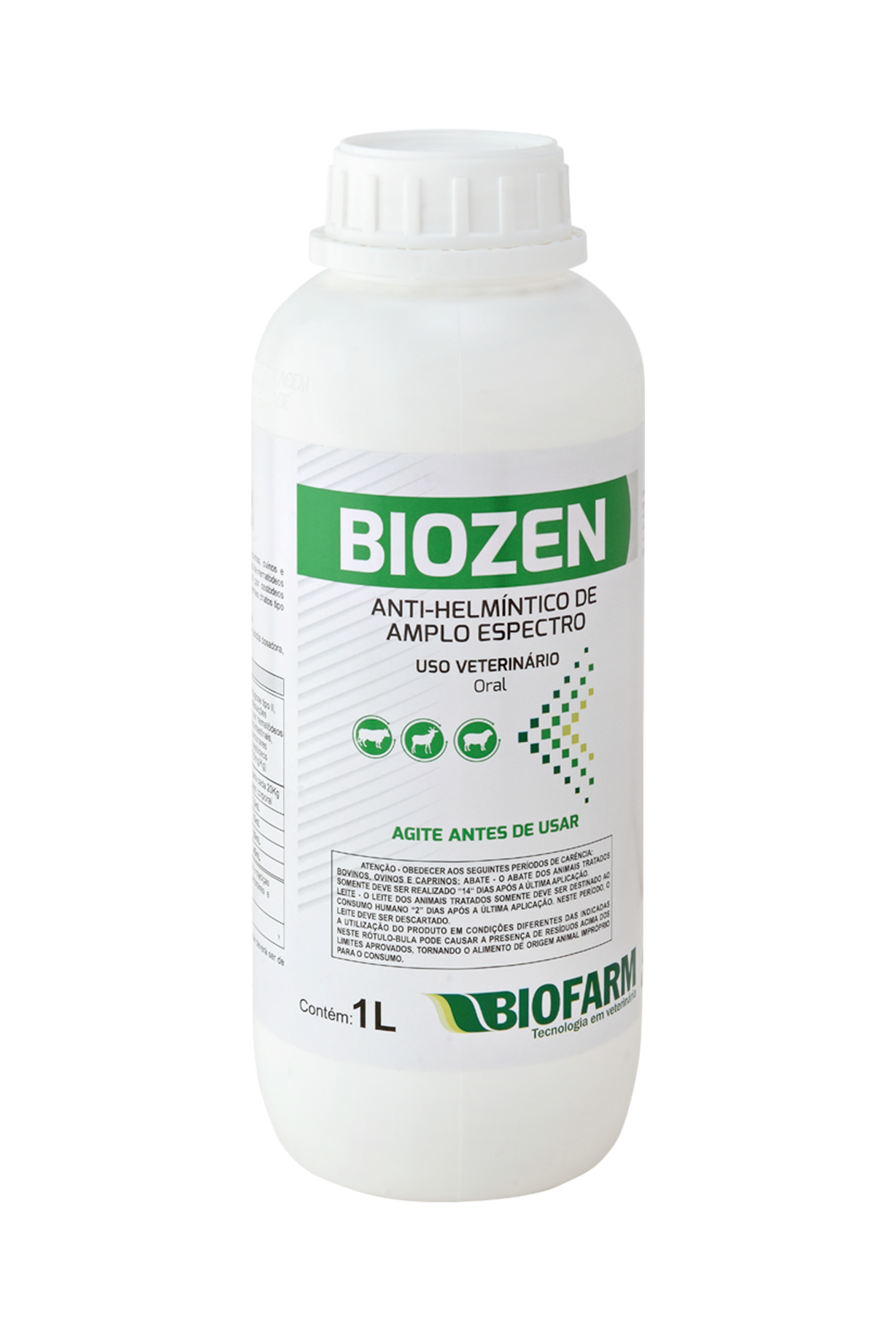 ANTI-HELMÍNTICO DE AMPLO ESPECTRO BIOZEN 1L USO ORAL - BIOFARM