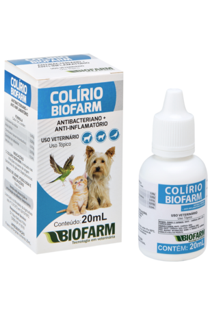 ANTI-INFLAMATÓRIO OCULAR PARA CÃES E GATOS COLÍRIO 20ML - BIOFARM