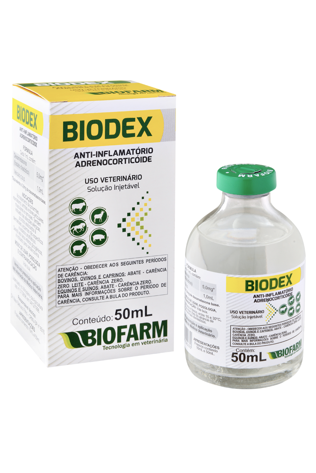 ANTIINFLAMATÓRIO ADENOCORTICÓIDE BIODEX 50ML USO INJETÁVEL - BIOFARM