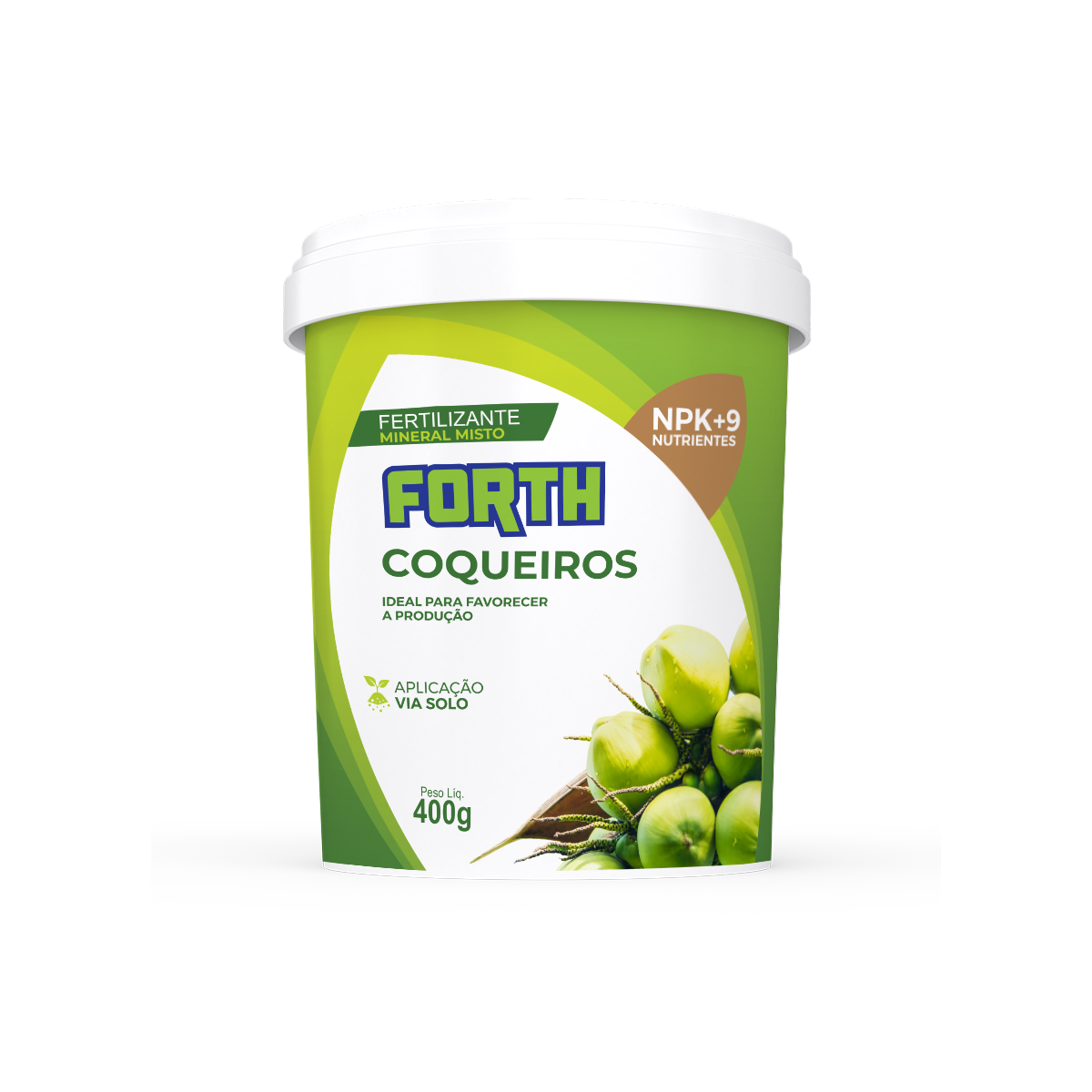 FERTILIZANTE MINERAL MISTO FORTH COQUEIROS 400G