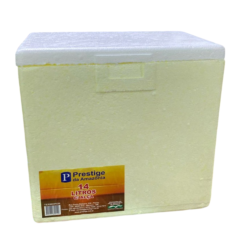 CAIXA TÉRMICA DE ISOPOR 14L - PRESTIGE DA AMAZÔNIA