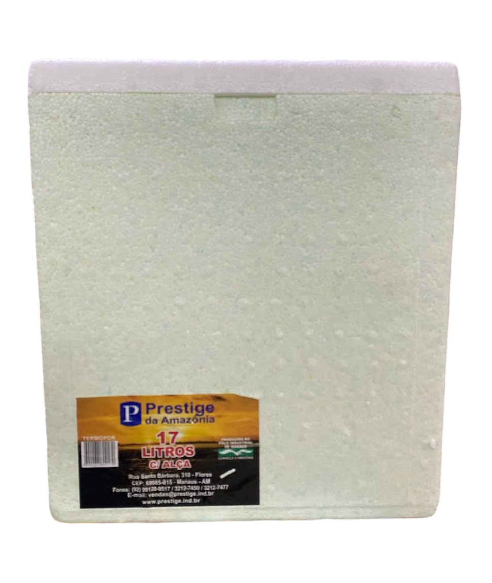 CAIXA TÉRMICA DE ISOPOR 17L - PRESTIGE DA AMAZÔNIA