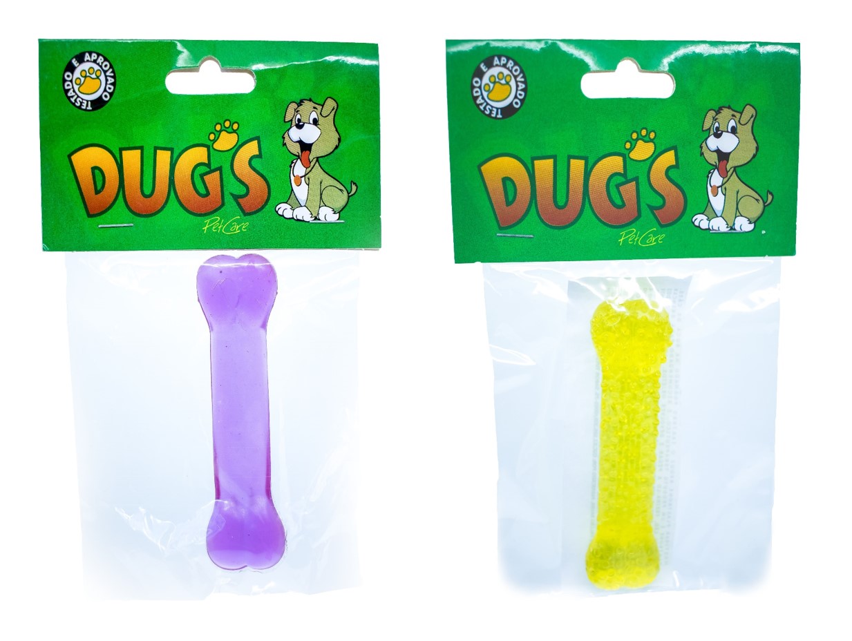 BRINQUEDO PARA CÃES CHICLE BONE COM AROMA MÉDIO - DUG'S