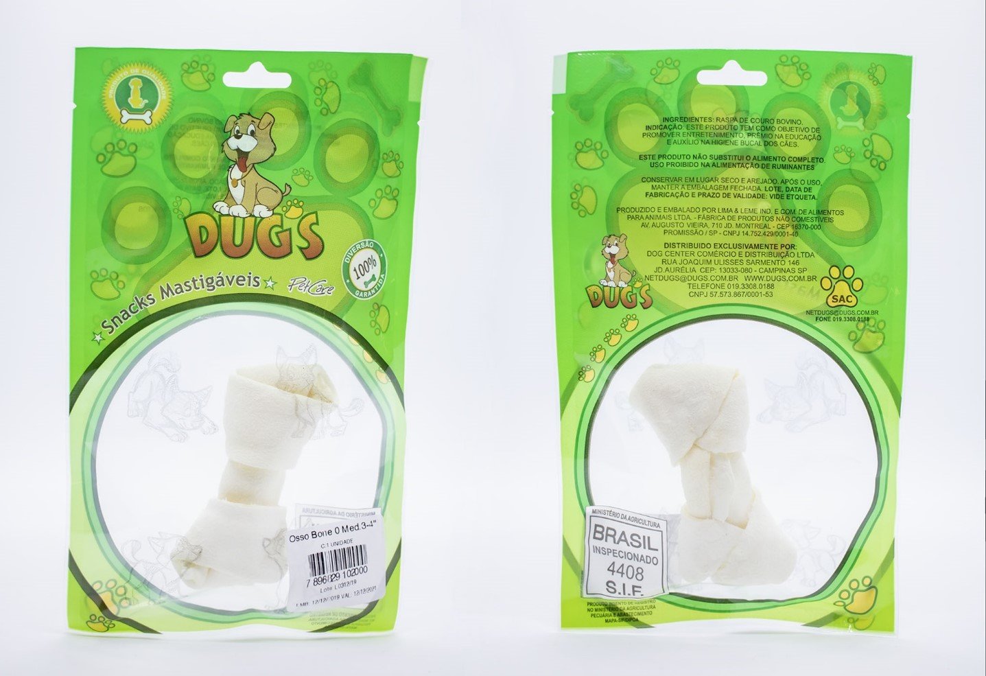 OSSO BONE 0 MÉDIO PARA CÃES - DUG S